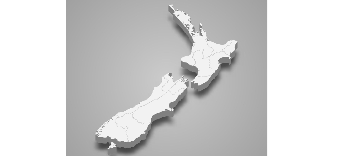 Kaart van Nieuw Zeeland